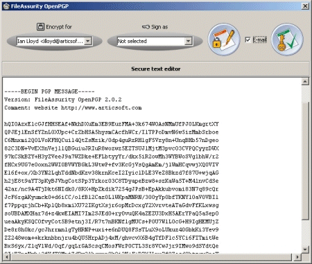 pgp encrypted text